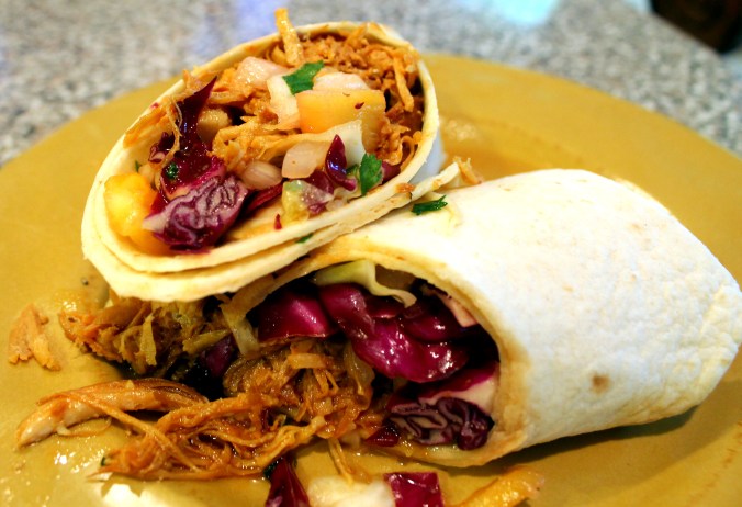 Hawaiin BBQ Chicken Tacos with Pineapple Slaw 2