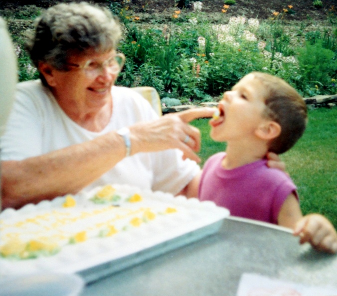 Grandma 80 birthday with Nick