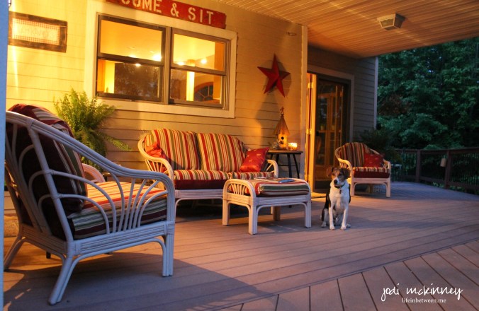 side porch evening