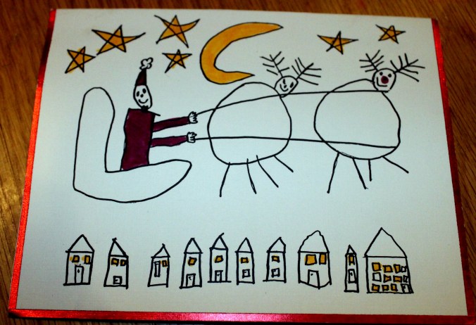 Christmas santa reindeer