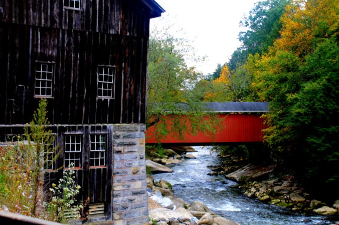 McConnell's Mills Covered Bridge Slippery Rock Creek PA State Park