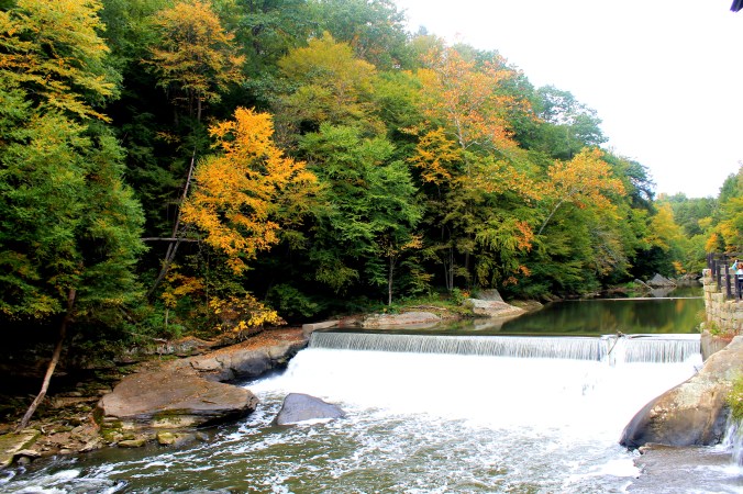 McConnell's Mills Covered Bridge Slippery Rock Creek PA State Park Jodi McKinney