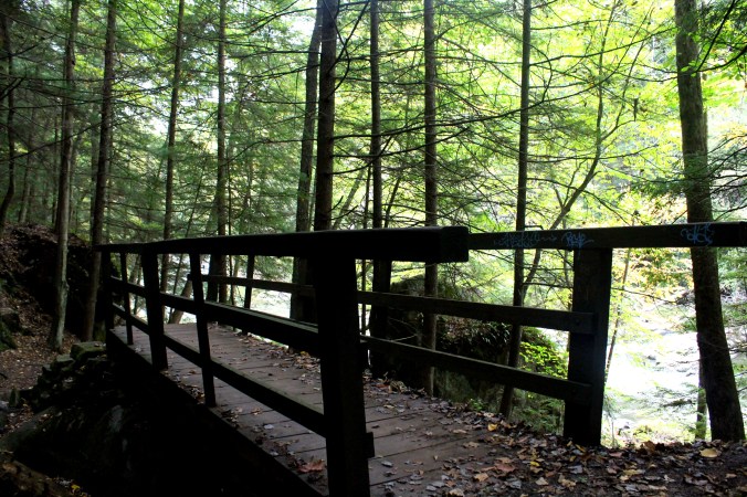 McConnell's Mills Covered Bridge Slippery Rock Creek PA State Park Jodi McKinney