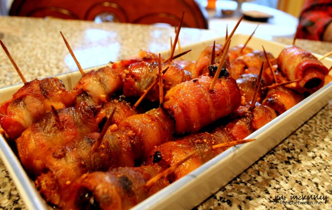 bacon wrapped blue cheese stuffed dates