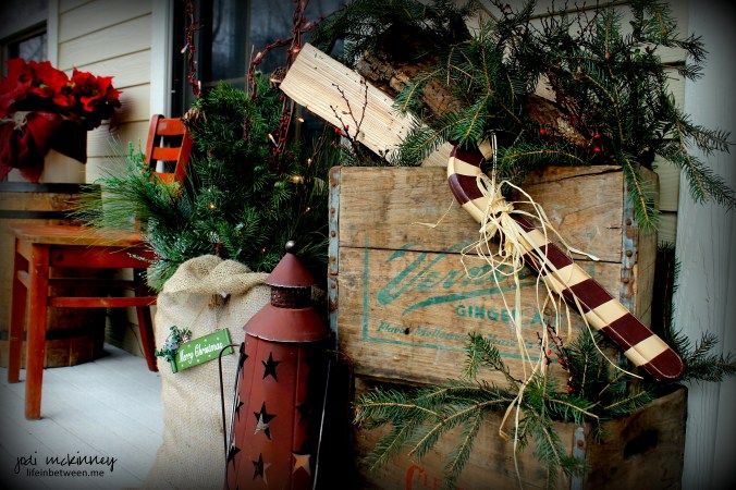 christmas deco front porch