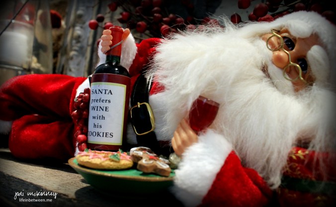 santa prefers wine