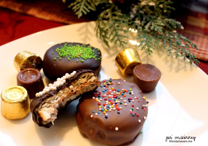 chocolate caramel crisp cookies 3