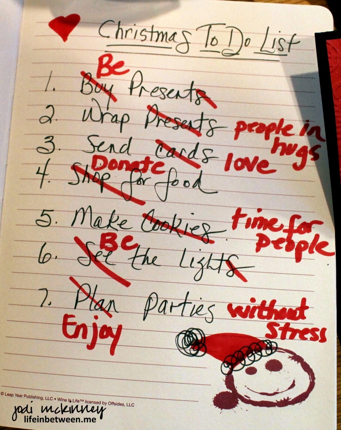 Christmas to do list revised 2014