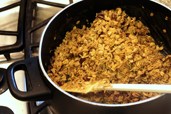 breakfast energy bars saucepan mix