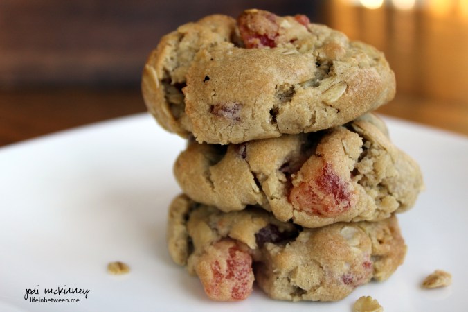 orange slice oatmeal cookies stacked