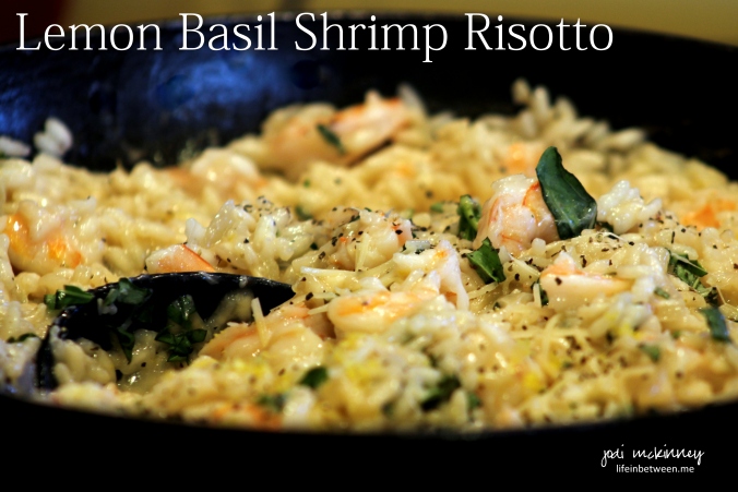 lemon basil shrimp risotto 1
