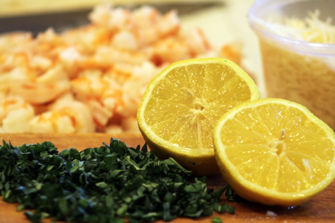 lemon basil shrimp risotto ingred