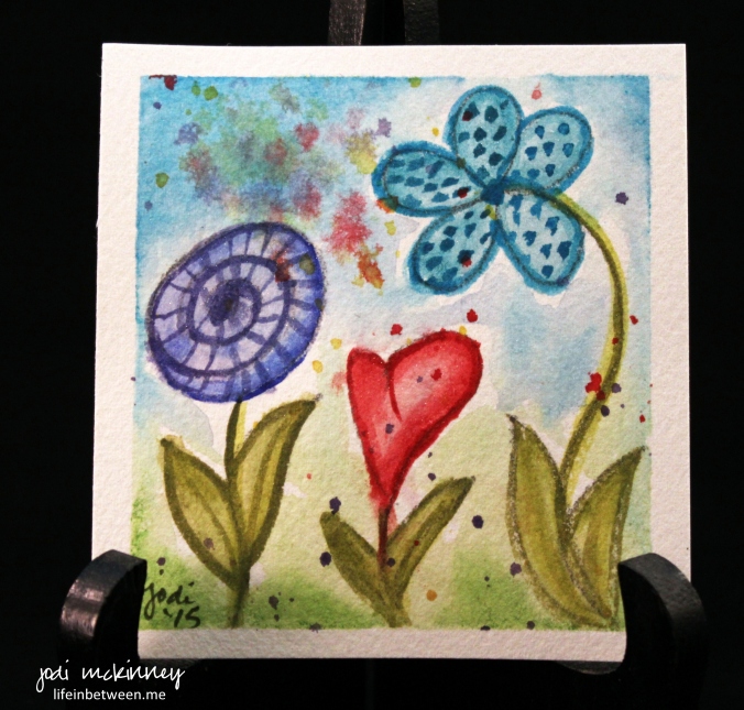 watercolor 4 flower whimsy 0415