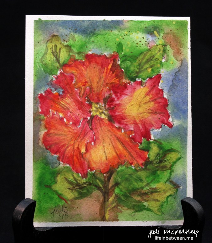 watercolor 6 hibuscus