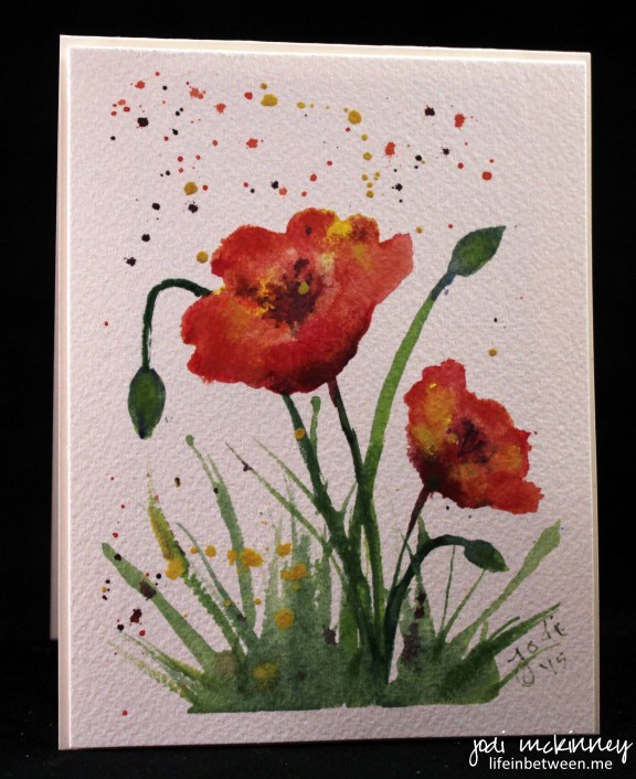 watercolor poppies