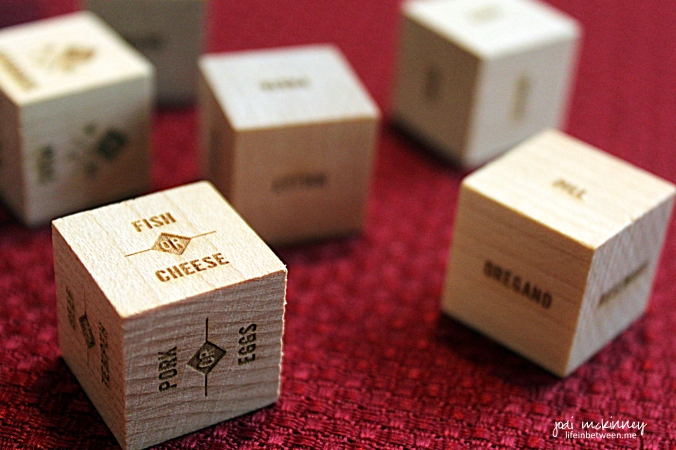 foodie dice play with your food