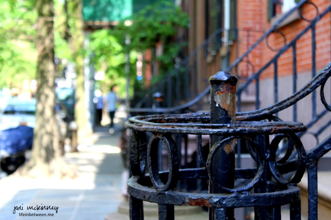 rusted railing west village new york city