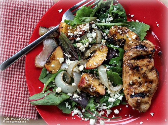 balsamic grilled peaches and chicken 3