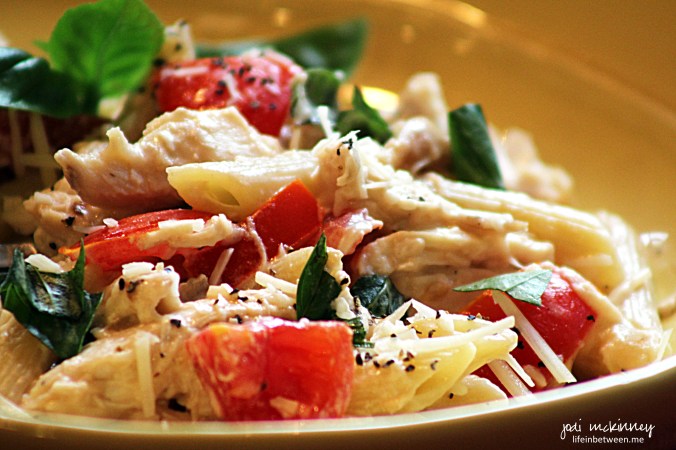 chicken caprese penne pasta