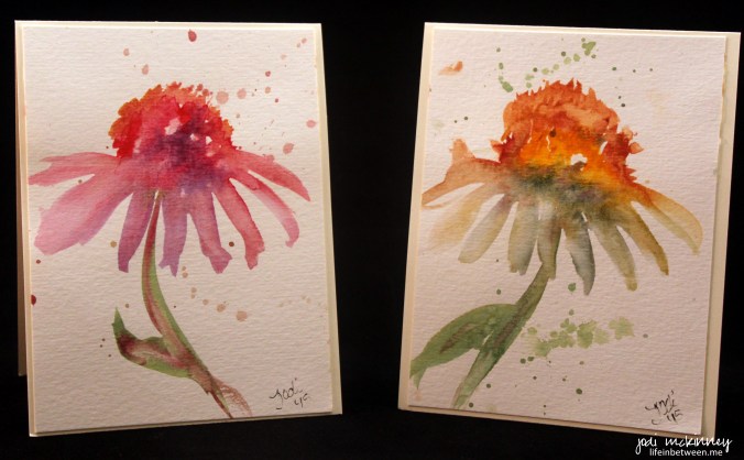coneflower watercolor 2