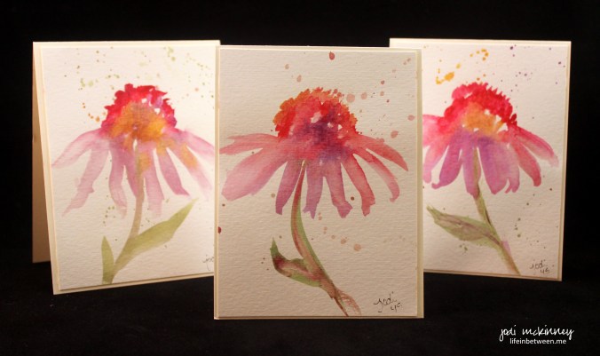 coneflower watercolor 4