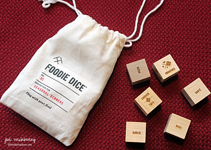 foodie dice chicken caprese penne pasta