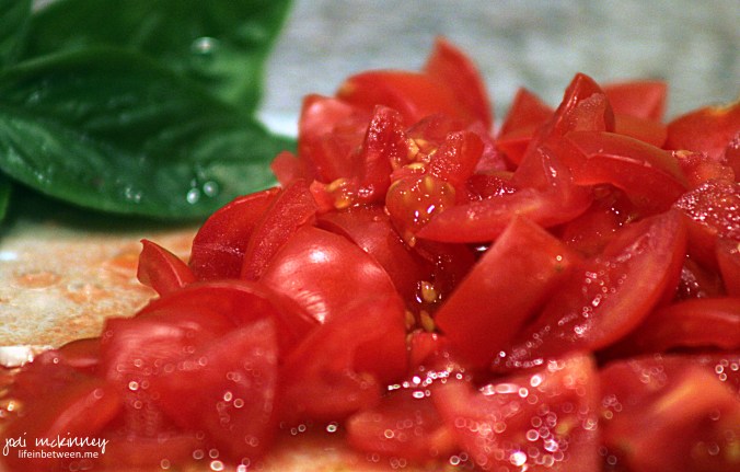 fresh chopped tomatoes