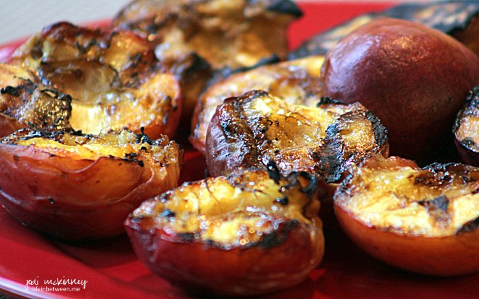 grilled peaches