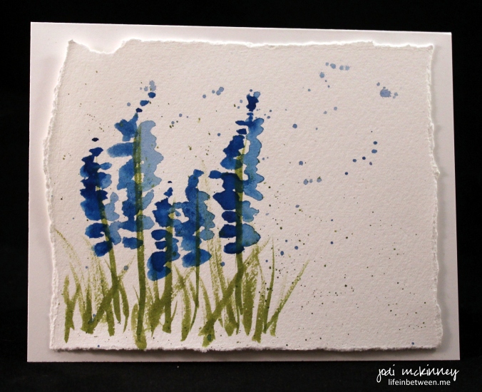 lupine blue 2 note card