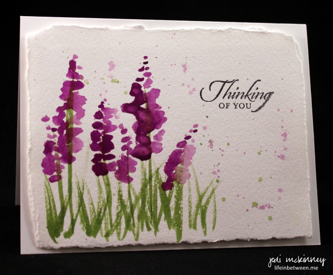 lupine purple note card