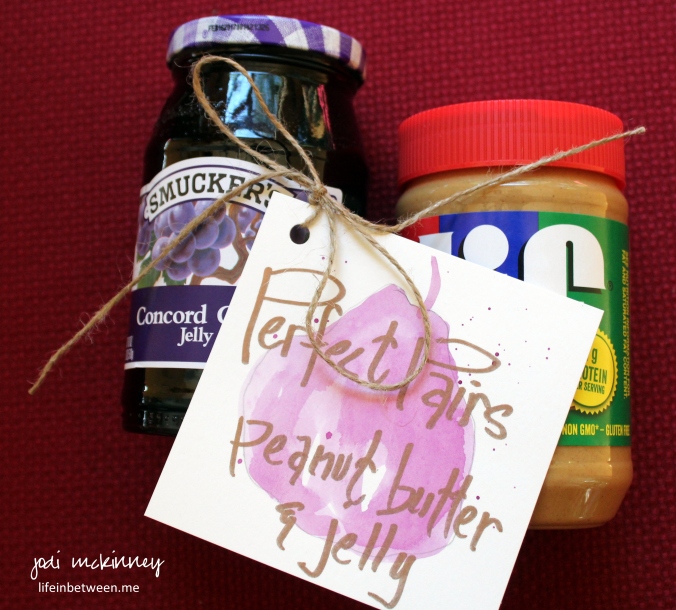 perfect pair wedding shower gift peanut butter and jelly