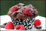 raspberry chocolate chunk chocolate muffins