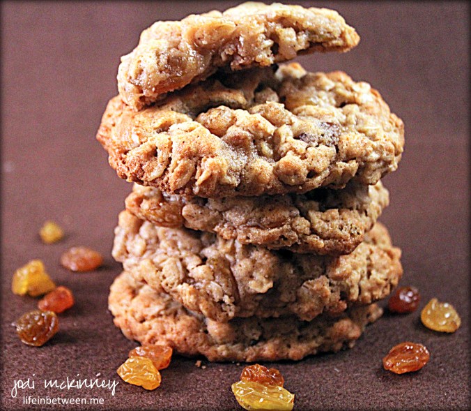 chewy honey oatmeal raisin cookies 3