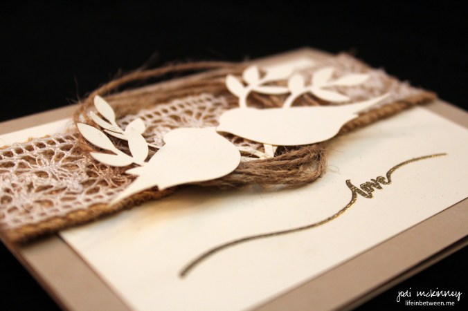 CJ Candace Wedding Card hello life simply wonderful bird punch 2