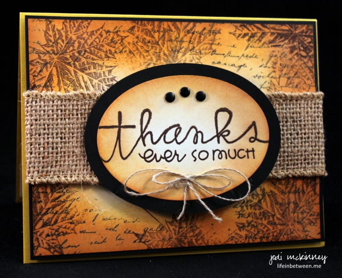PP269 Let us Give Thanks Fall Theme Card