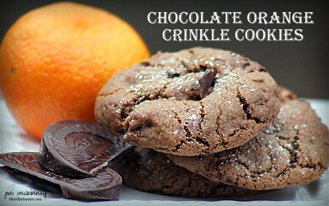 Chocolate Orange Crinkle Cookies 1