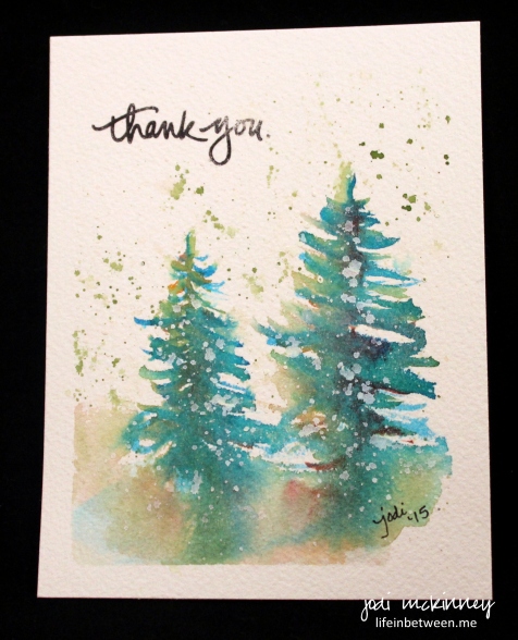 watercolor thank you christmas 2015 3