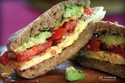 Breakfast Sandwich Egg tomato avacado 2
