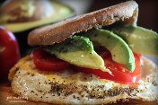 Breakfast Sandwich Egg tomato avacado