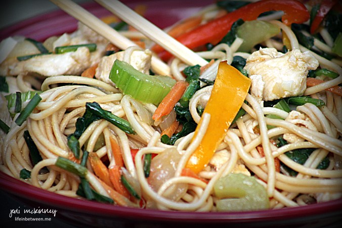 chicken and vegetable lo mein 3