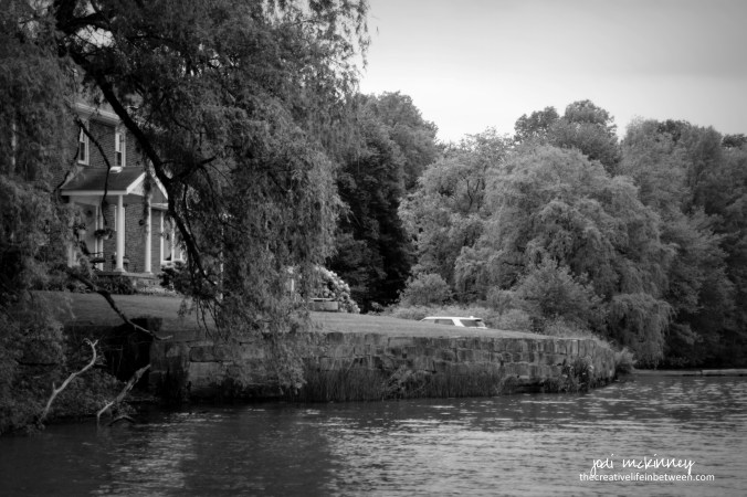The House by the Lake in Black and White Nostalgia - Lake Arthur, Moraine State Park - May 2017